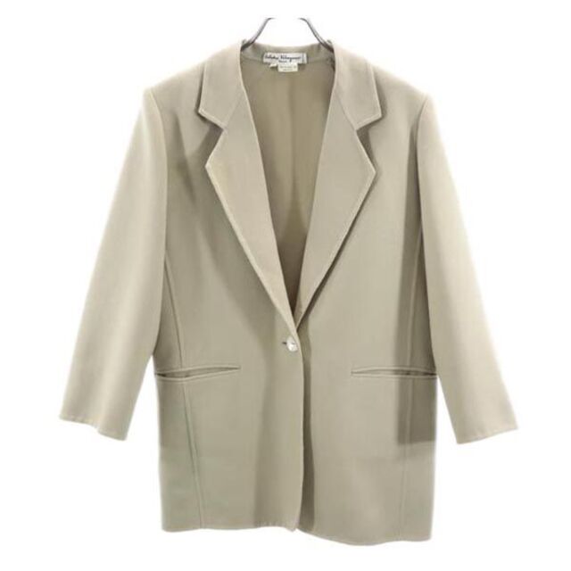 サルヴァトーレフェラガモ ジャケット L ベージュ Salvatore Ferragamo
