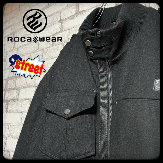 Rocawear - 【B系】ROCAWEAR ロカウェア ブルゾン ウール混メルトン チンストラップの通販 by Tiara's