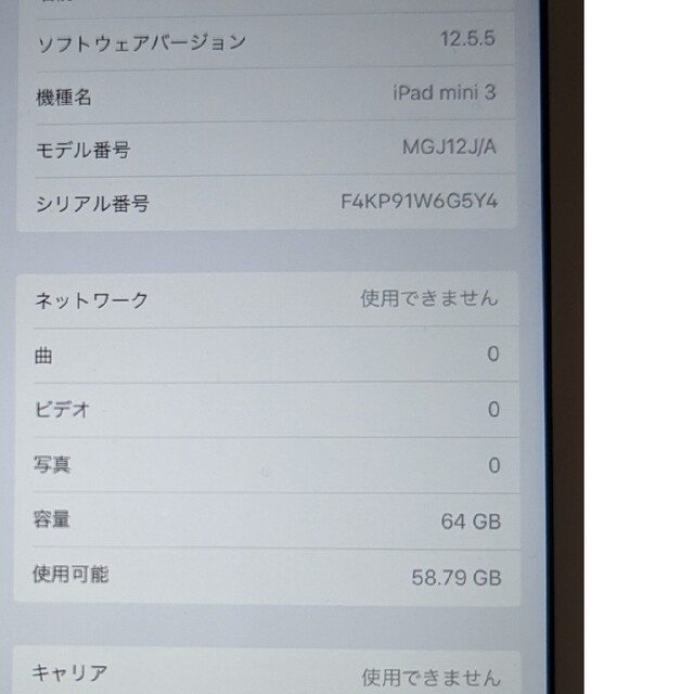 iPadmini3 64GB 5