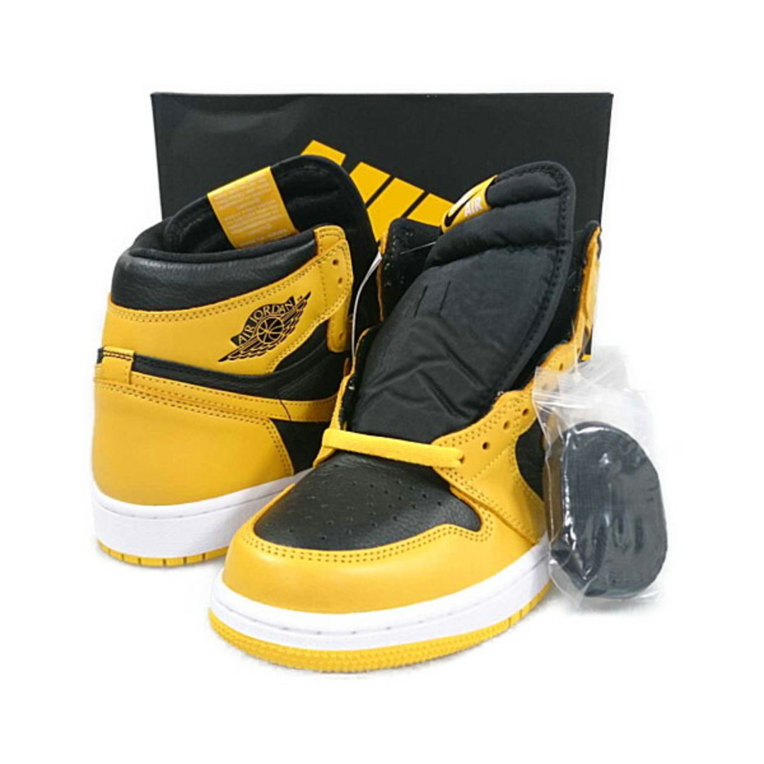 NIKE 555088-701 AIR JORDAN 1 RETRO HIGH OG Pollen エアジョーダン シューズ イエロー×ブラック サイズUS9=27cm 正規品 / 28871