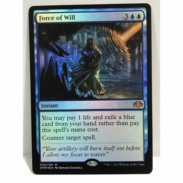 MTG 意志の力Force Of Will 英語 Foil ドミナリアリマスター-