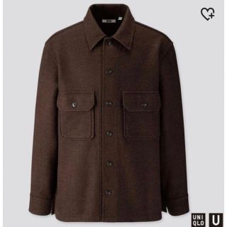 ユニクロ(UNIQLO)のユニクロU CPOシャツジャケット　Lサイズ(ブルゾン)