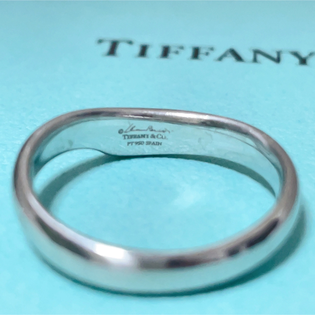 TIFFANY&Co. ティファニーオープンハートダイヤモンドプラチナリング-