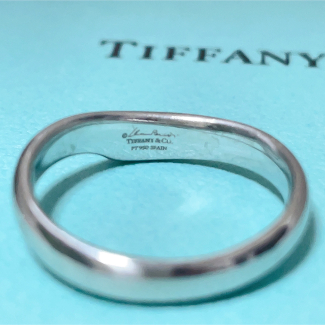 Tiffany & Co.(ティファニー)のTIFFANY&Co. ティファニーオープンハートダイヤモンドプラチナリング レディースのアクセサリー(リング(指輪))の商品写真