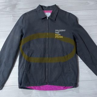 希少 状態良品】ワコマリア☆アームレザー背面刺繍ロゴ入手困難 即完売