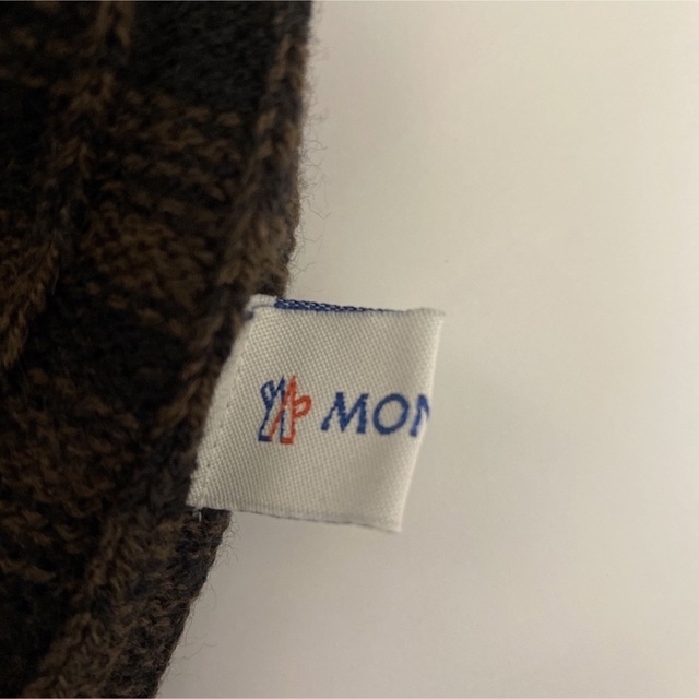 MONCLER(モンクレール)の1500円お値下げ！送料無料★美品　モンクレール　ニット帽 レディースの帽子(ニット帽/ビーニー)の商品写真