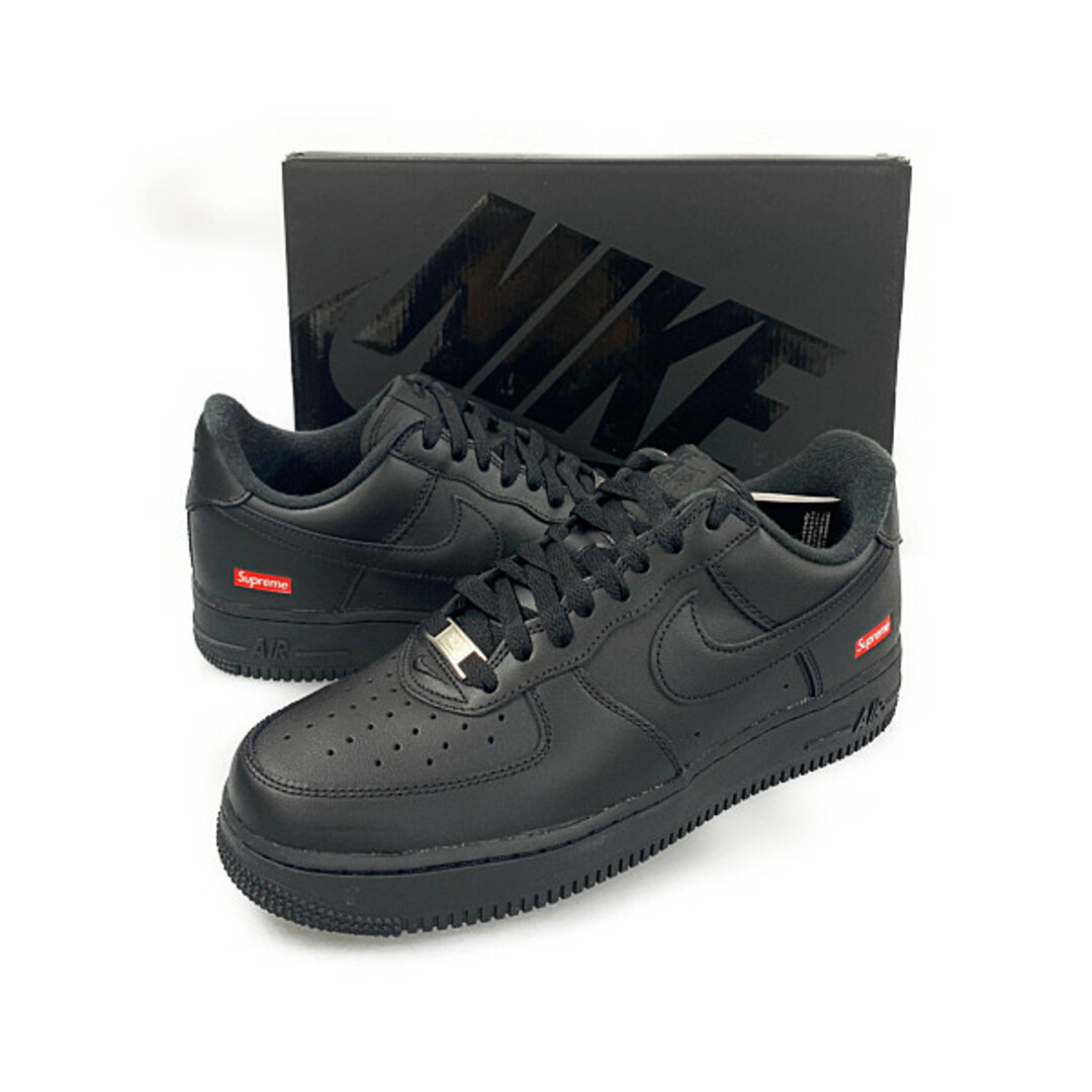 SUPREME×NIKE CU9225-001 AIR FORCE 1 LOW SP エアフォース シューズ ブラック サイズUS８=２６cm 正規品 / 29105