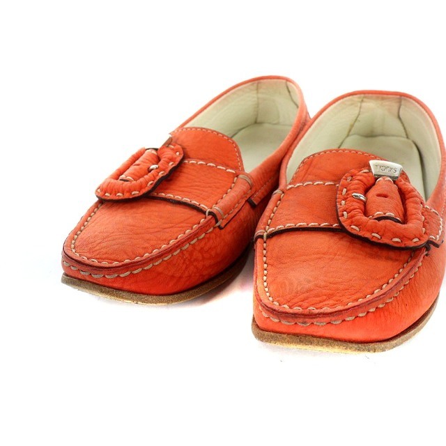 TOD'S - トッズ TOD'S ドライビングシューズ 22.5cm オレンジの通販 by