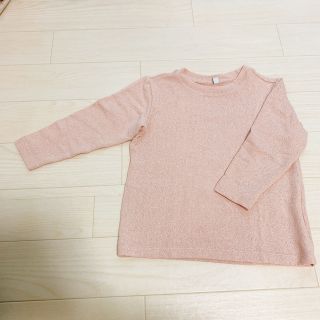 ユニクロ(UNIQLO)の（110）UNIQLO ピンクカットソー(Tシャツ/カットソー)