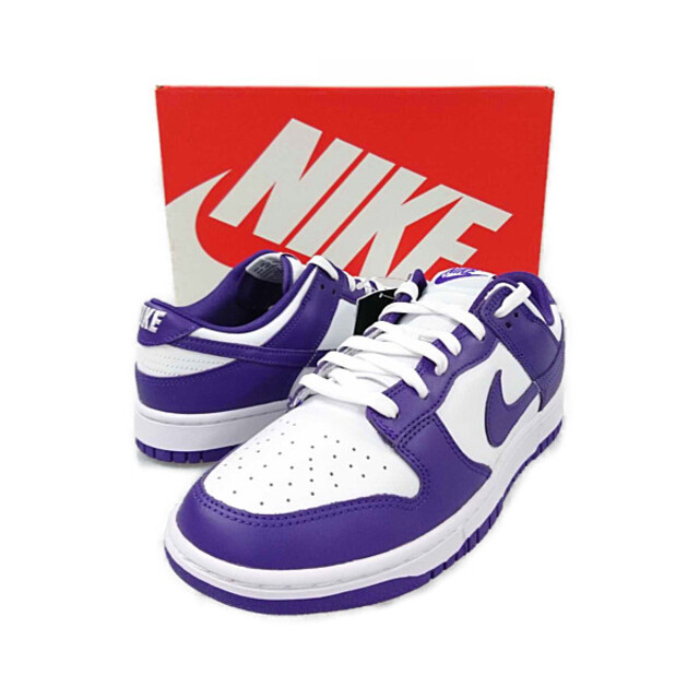 NIKE ナイキ 品番 DD1391-104 DUNK LOW RETRO ダンク シューズ スニーカー
 白 コートパープル US10.5=28.5cm 正規品 / Z1193