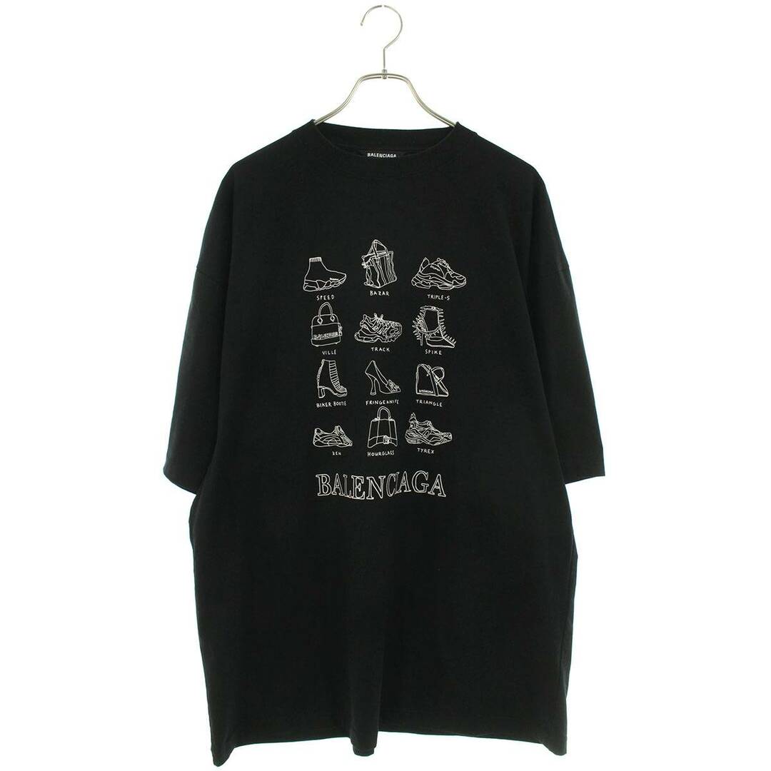 正式的 Balenciaga - XS メンズ アイコンズロゴプリントTシャツ TJV80