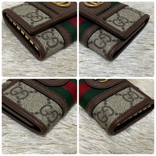 ☆新品未開封☆ 極美品 グッチ オフィディア 6連キーケース GG