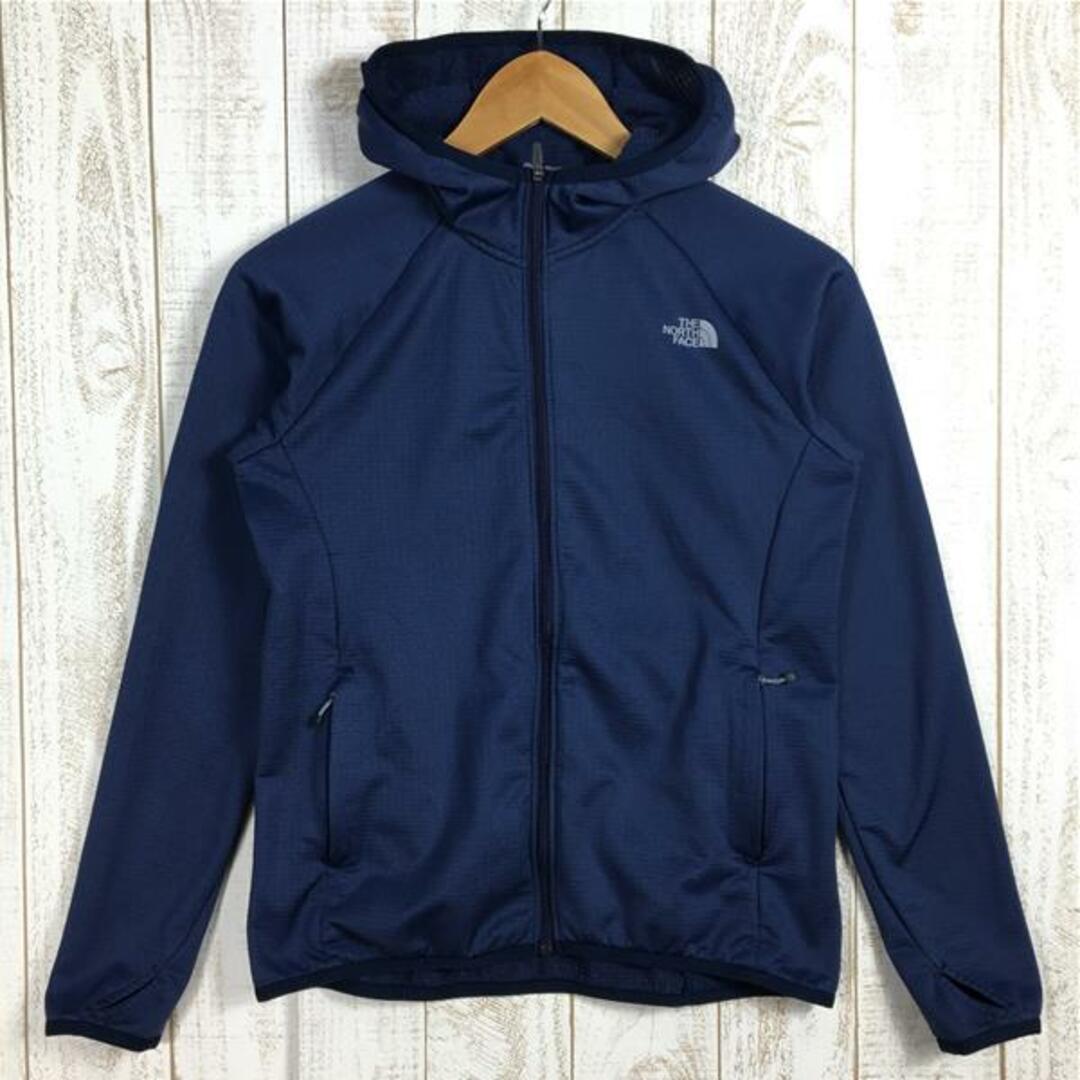 WOMENs M  ノースフェイス サーマル バーサ グリッド フーディ Thermal Versa Grid Hoodie フリース ジャケット NORTH FACE NTW61878 ネイビー系