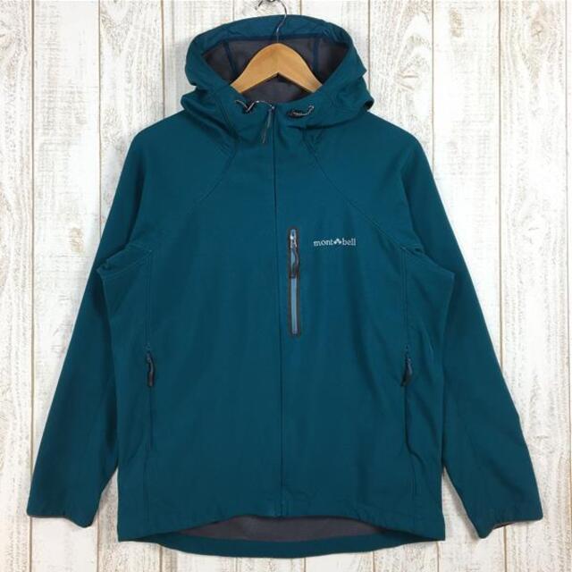 MENs M モンベル ノマドパーカ ソフトシェル フリース ジャケット フーディ MONTBELL 1106451 グリーン系 | フリマアプリ ラクマ
