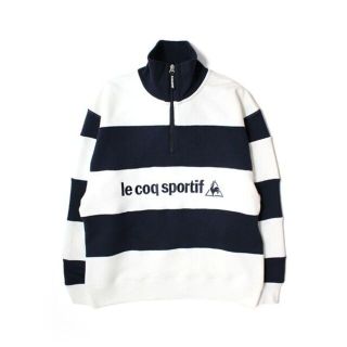 トーン(TONE)のtone（トーン） × le coq sportif ハーフジップ スウェット(スウェット)