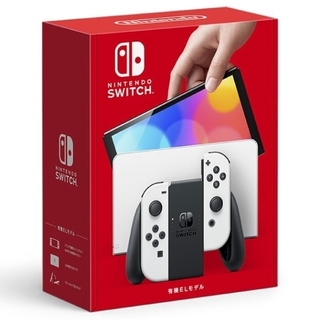ニンテンドウ(任天堂)の(送料無料)Nintendo Switch（有機ELモデル）  ホワイト(携帯用ゲーム機本体)