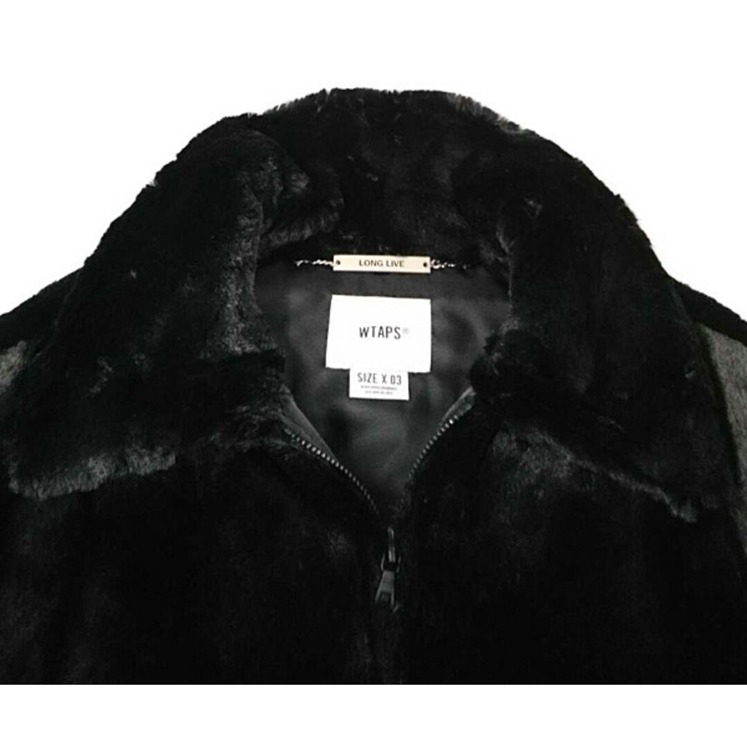 WTAPS GRIZZLY JACKET POLY FUR BLACK