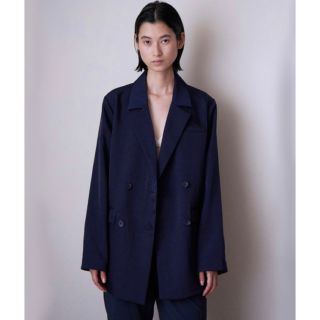 トゥデイフル(TODAYFUL)のEnof twill slit jacket ネイビー(テーラードジャケット)