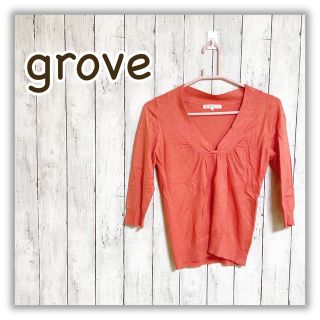 グローブ(grove)のグローブ/grove　レディース　カットソー　Mサイズ(カットソー(長袖/七分))