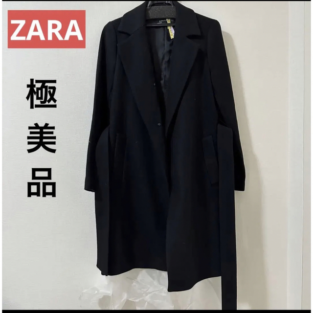 ZARA(ザラ)の最終値下げ★超美品★ ZARA ザラ　ロングコート　チェスターコート レディースのジャケット/アウター(ロングコート)の商品写真