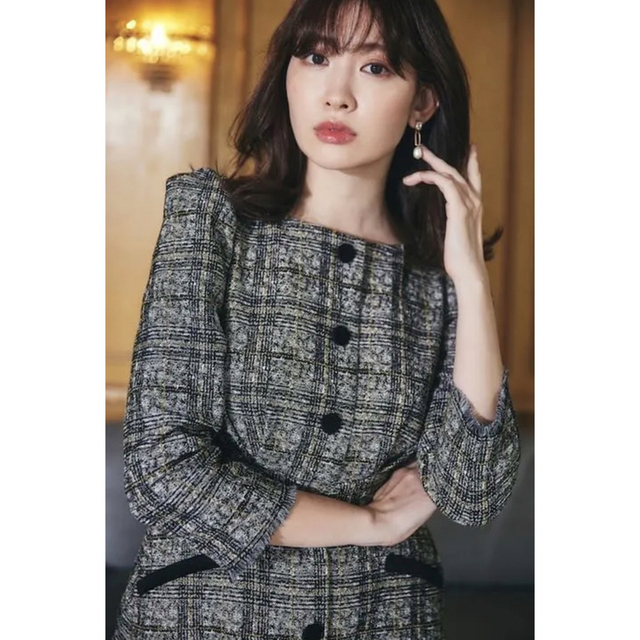 Classic Tweed Midi Dress