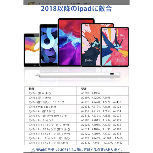 タッチペン　kyoka ホワイト　Apple Pencil スマホ/家電/カメラのPC/タブレット(その他)の商品写真