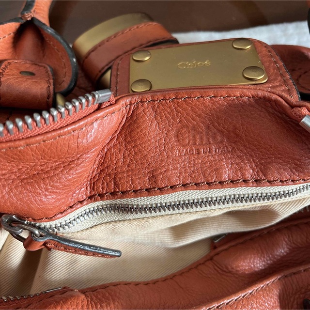 Chloé クロエ レザー バッグ パラティ 赤+sobrape.com.br