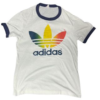 アディダス(adidas)の70's 〜80's adidas リンガーtシャツ(Tシャツ/カットソー(半袖/袖なし))