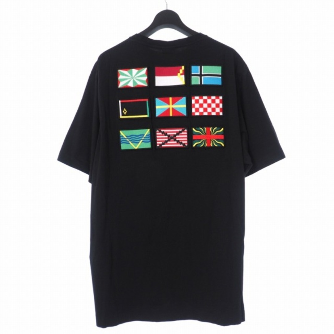MARCELO BURLON(マルセロブロン)のマルセロバーロン マルセロブロン  国旗 ワッペン Tシャツ 半袖 L 黒 メンズのトップス(Tシャツ/カットソー(半袖/袖なし))の商品写真