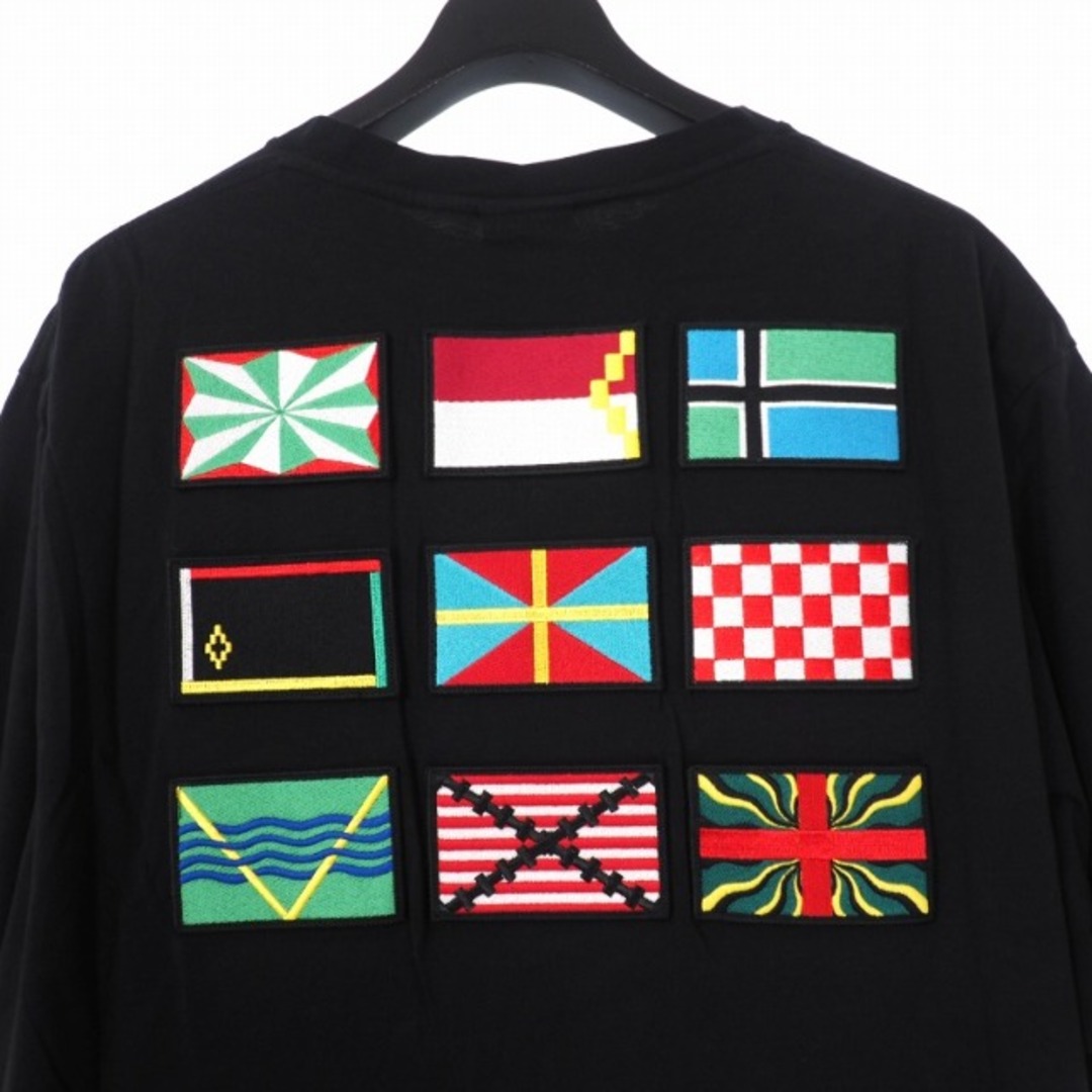 MARCELO BURLON(マルセロブロン)のマルセロバーロン マルセロブロン  国旗 ワッペン Tシャツ 半袖 L 黒 メンズのトップス(Tシャツ/カットソー(半袖/袖なし))の商品写真