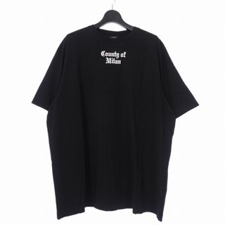 マルセロブロン(MARCELO BURLON)のマルセロバーロン マルセロブロン  国旗 ワッペン Tシャツ 半袖 L 黒(Tシャツ/カットソー(半袖/袖なし))