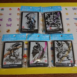 贈り物 ポケモンカード デッキシールド 墨絵列伝 5種セット - 通販