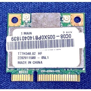 Atheros AR5B22 / PCIe Mini half 無線LANカード(PCパーツ)