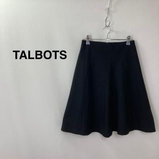 タルボット(TALBOTS)のTALBOTS タルボット 膝丈フレアスカート ブラック レディース(ひざ丈スカート)