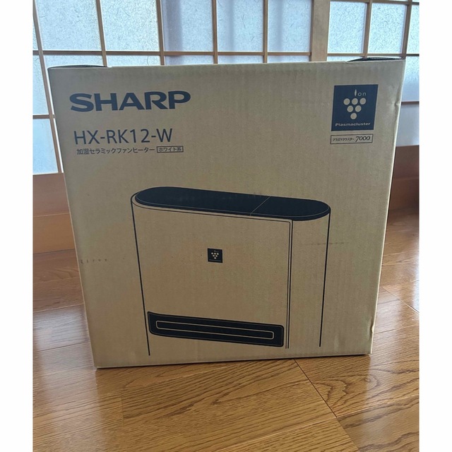 SHARP プラズマクラスター電気暖房機　HX-RK12-W