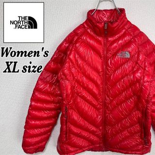 ザノースフェイス(THE NORTH FACE)のノースフェイス　ダウンジャケット　海外限定　メンズ　Mサイズ相当　レッド　赤(ダウンジャケット)