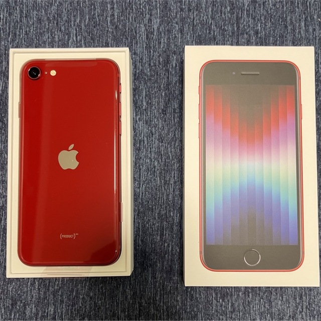 iPhone SE3 RED 64GB 新品未使用スマートフォン本体