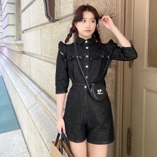 épine - epine Eé denim frill all in oneの通販 by |エピヌならラクマ