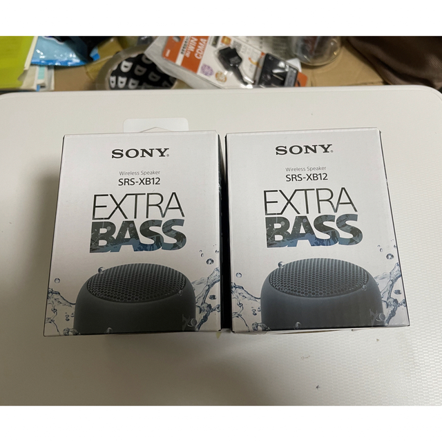 SONY(ソニー)の【楓様専用】SONY SRS-XB12 ２個セット 2回ほど使用 スマホ/家電/カメラのオーディオ機器(ポータブルプレーヤー)の商品写真