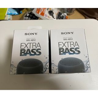 ソニー(SONY)の【楓様専用】SONY SRS-XB12 ２個セット 2回ほど使用(ポータブルプレーヤー)