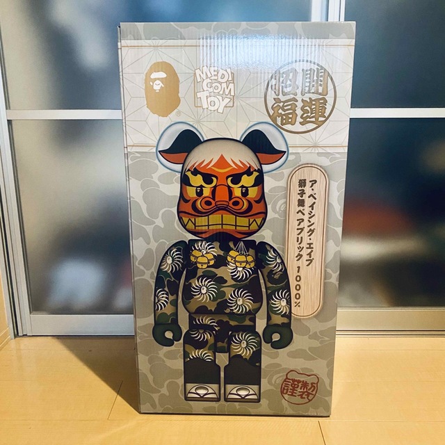 限定品】獅子舞 エイプ × ベアブリック BAPE BE@RBRICK おもちゃ ...