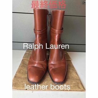 ラルフローレン(Ralph Lauren)のRalph Lauren レザーブーツ　７C   24㌢(ブーツ)