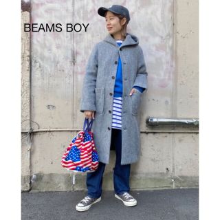 ビームスボーイ(BEAMS BOY)のBEAMS BOYフードスライバーコート(ロングコート)