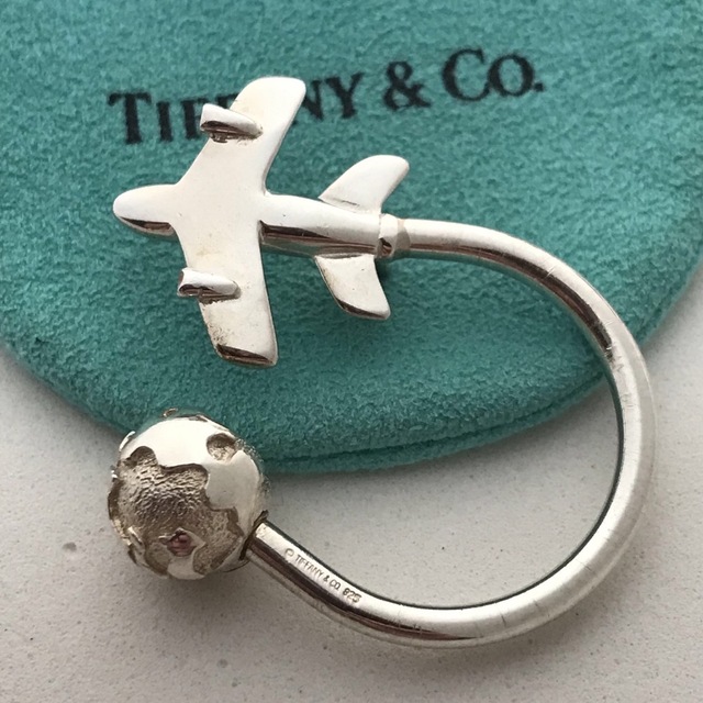 Tiffany 地球飛行機 キーホルダー