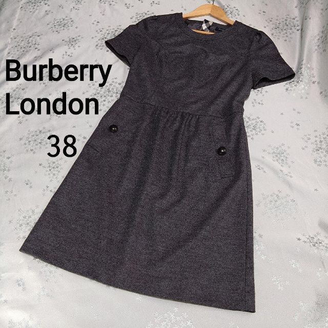 BURBERRY(バーバリー)のBURBERRY　LONDON　ワンピース　38　ウール100％ レディースのワンピース(ひざ丈ワンピース)の商品写真