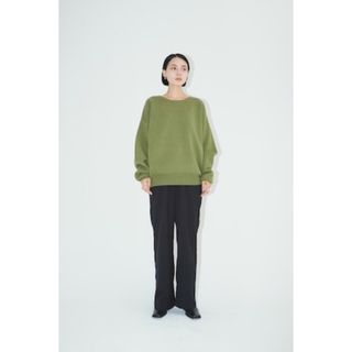 rachel レイチェル SR SWEAT KNIT KHAKI sheer