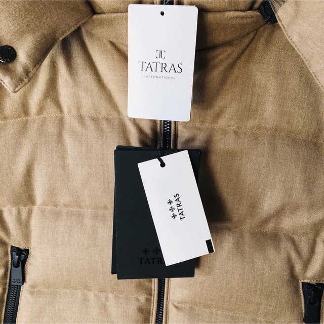 【新品 タグ付き】TATRAS タトラス フード付きダウンベスト ブラウン