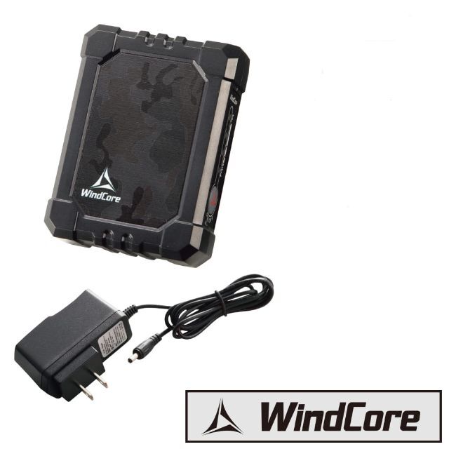 WORKMAN(ワークマン)のワークマン Wind Core ハーフバッテリーセット カモフラブラック スマホ/家電/カメラのスマートフォン/携帯電話(バッテリー/充電器)の商品写真
