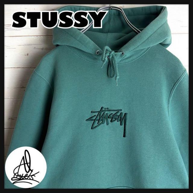 限定セールHOT STUSSY - ステューシー パーカー 花 センター刺繍ロゴ ...