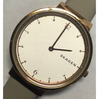 スカーゲン(SKAGEN)の【動作品】 SKAGEN スカーゲン クォーツ式　腕時計(腕時計(アナログ))